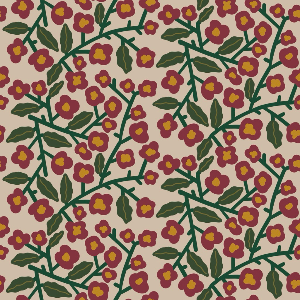 Jual BUNGA MERAH SEAMLESS PATTERN WITH HIGH RESOLUTION | Shopee Indonesia