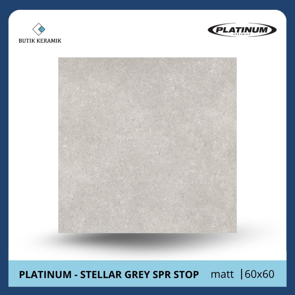 Jual Keramik 60x60 Matt | Platinum | Stellar Grey Rec | Super Stop ...