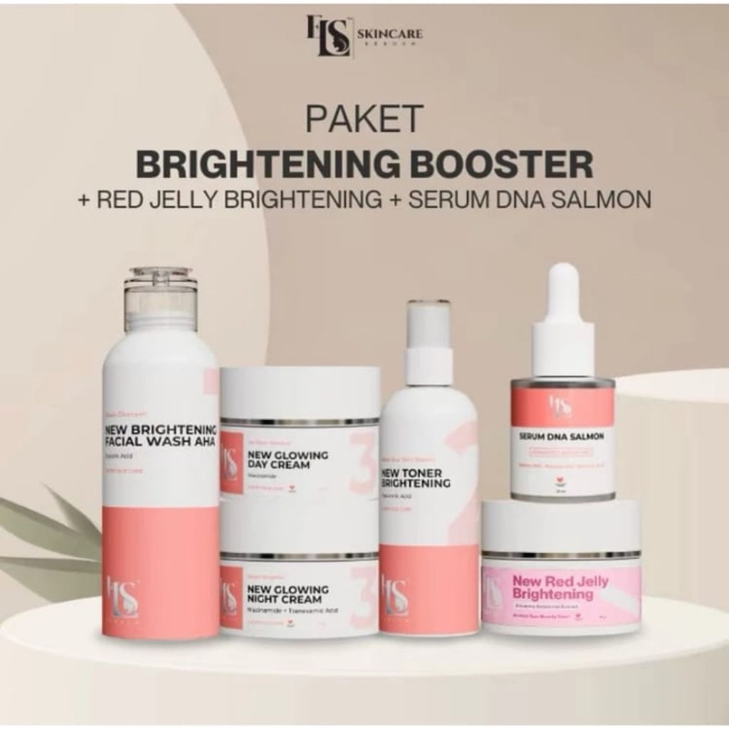 Jual Ls skincare 6in one paket brightening booster mengglowing kan ...