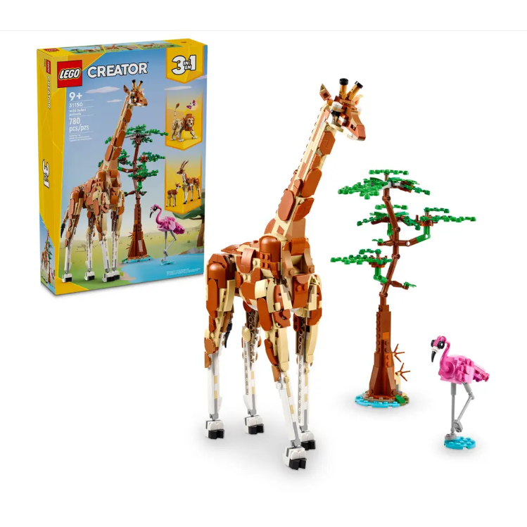 Jual LEGO Creator 31150 Wild Safari Animals 3in1 Set (780 Pieces ...
