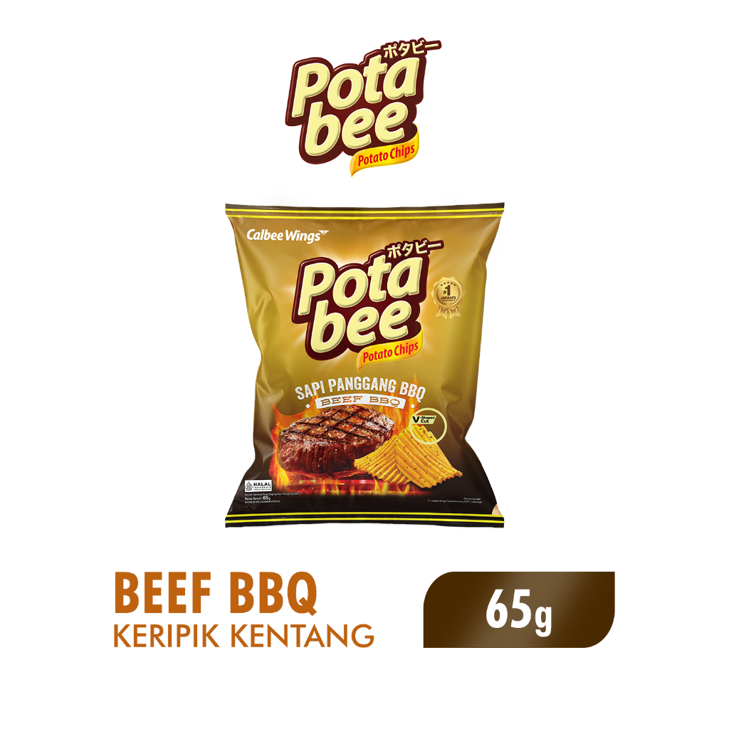 Jual Potabee Keripik Kentang BBQ Beef 65 gr | Shopee Indonesia
