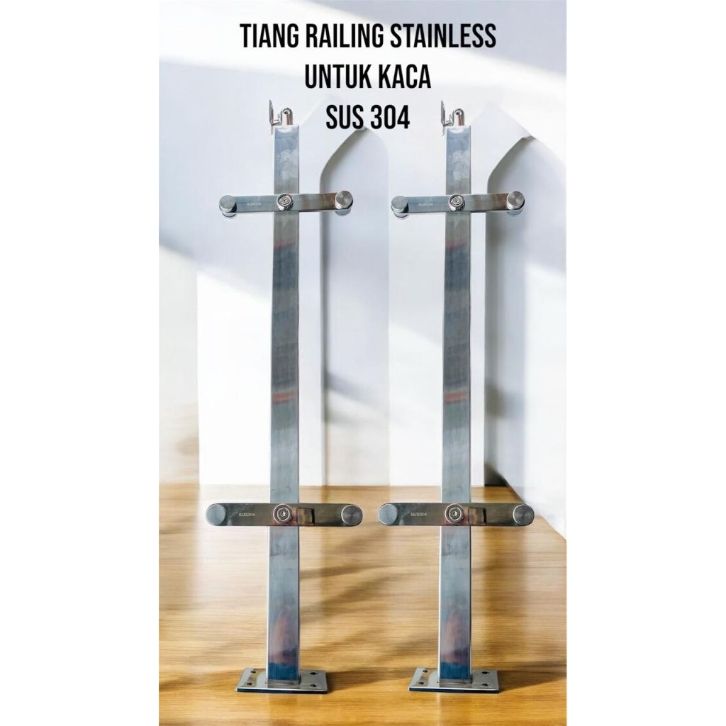 Jual TIANG RAILING TANGGA KACA / RAILING TANGGA STAINLESS / TIANG PAGAR ...