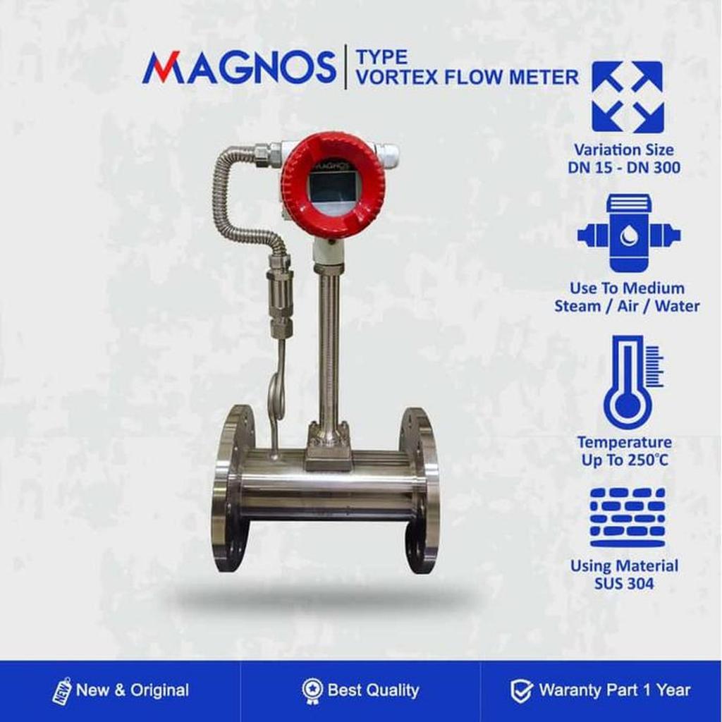 Jual Vortex Flow Meter Magnos DN50 Size 2 inch | Shopee Indonesia