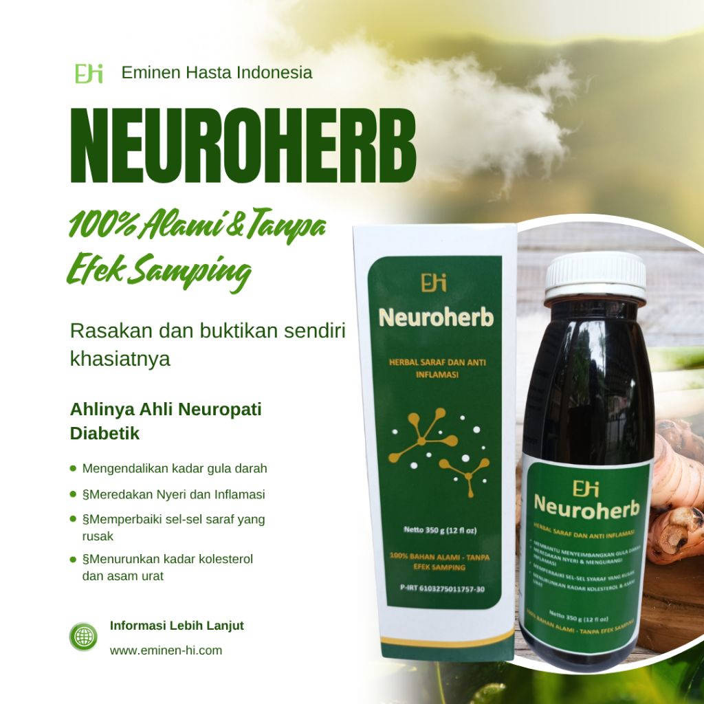Neuroherb Herbal Diabetes Gula Darah Tinggi Kolesterol dan asam urat 350ml