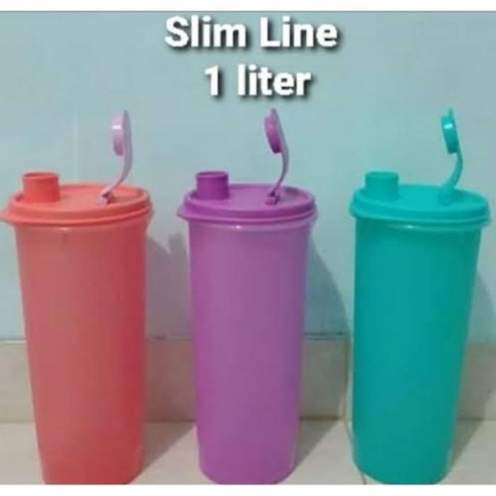 Jual Slim Line 1 L Tupperware l Botol Minum l Teko Plastik l Tempat Air ...