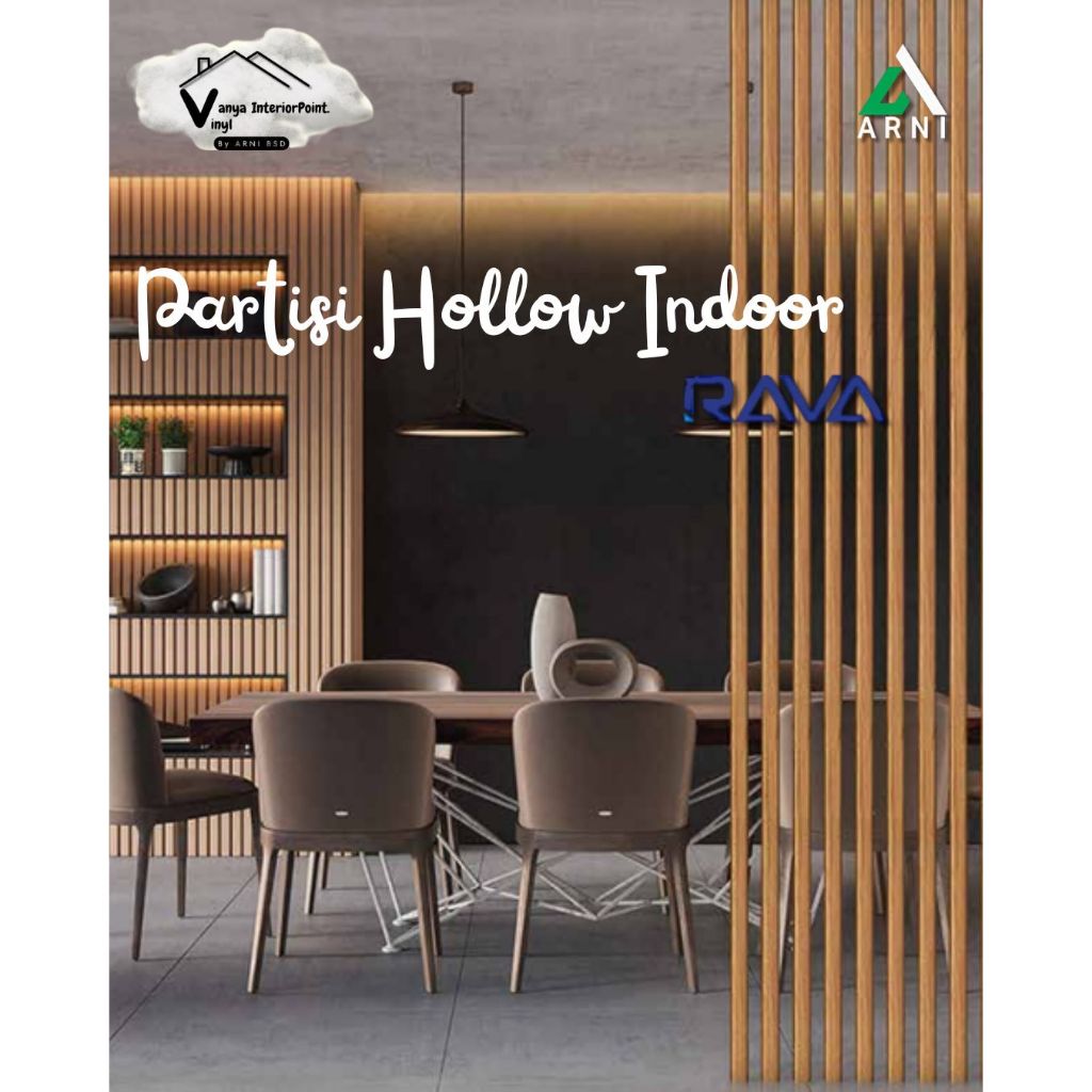 Jual Partisi PVC Hollow Rava 50×50 & 100×50 – Square Tube Panel Indoor ...