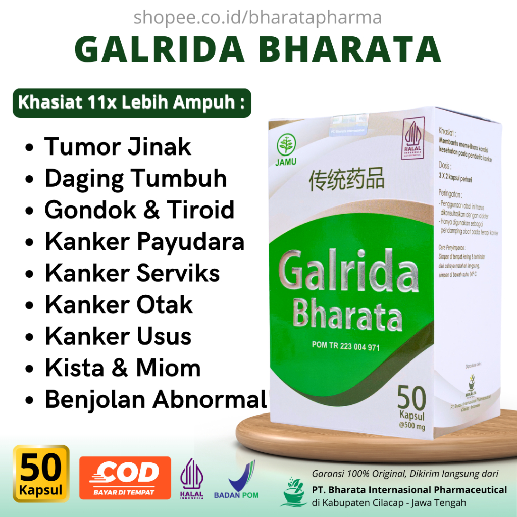 Obat Tumor & Kanker Herbal Galrida Bharata 100% Original Efektif Mematikan Sel Kanker Hingga Akarnya