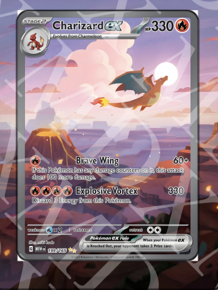Jual Charizard Ex #199 Pokemon Scarlet & Violet 151 (Extended Art ...
