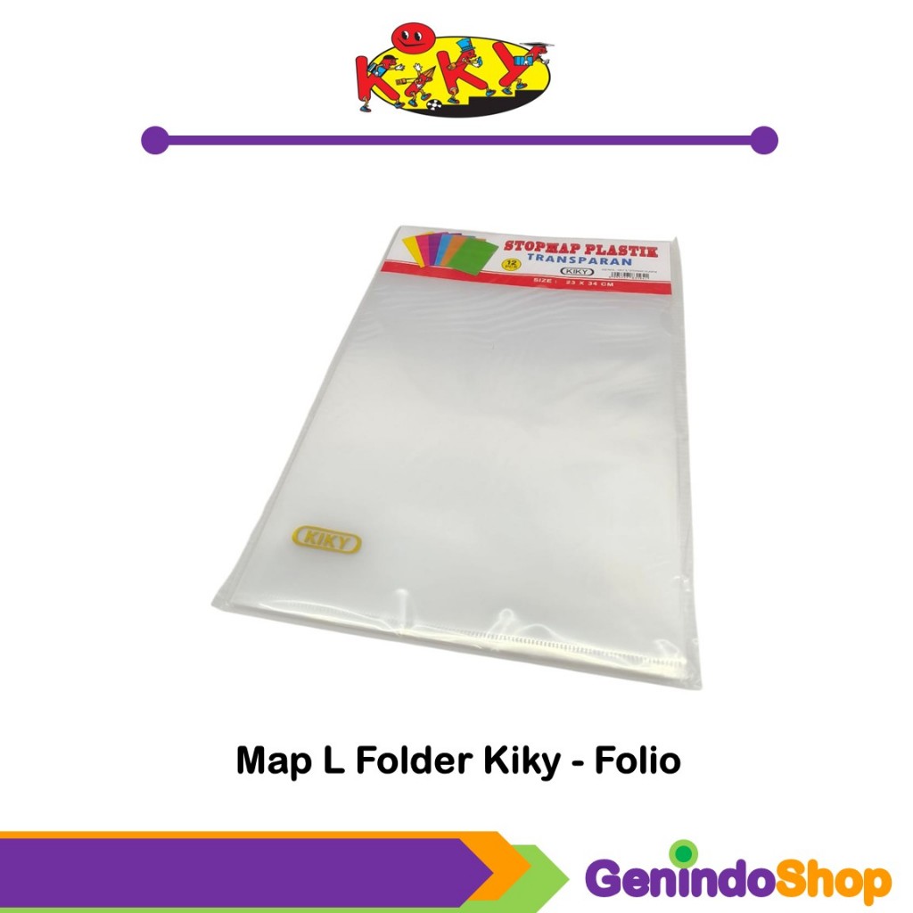 Jual Stop Map Plastik F4 / Map L Folder Folio / Clear Sleeves FC Kiky ...