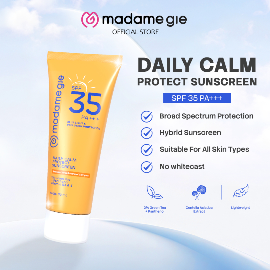 Jual [NEW LAUNCH] Madame Gie Daily Calm Protect Sunscreen SPF 35 PA ...