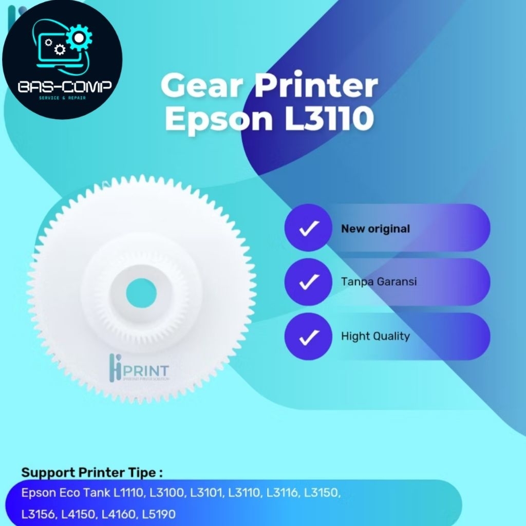 Jual Gear Roller ASF Printer Epson L1110 L3100 L3101 L3110 L3116 L3150 ...