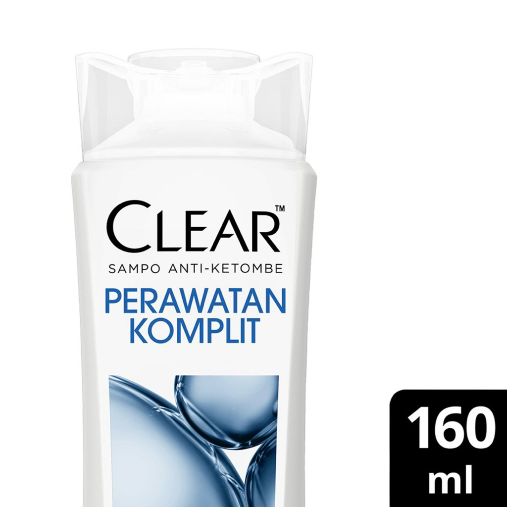 Jual CLEAR SHAMPOO ANTI KETOMBE PERAWATAN KOMPLIT BOTOL 160 ML ORIGINAL