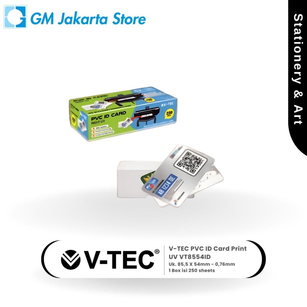 Jual V-TEC PVC ID Card Print UV VT8554ID | Shopee Indonesia