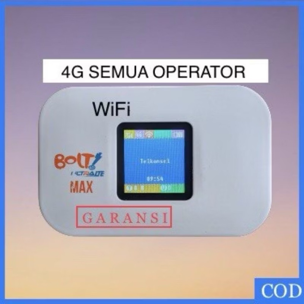 Modem Wifi 4G All Operator Mifi Bolt MF90 Orion Huawei E5372s K300