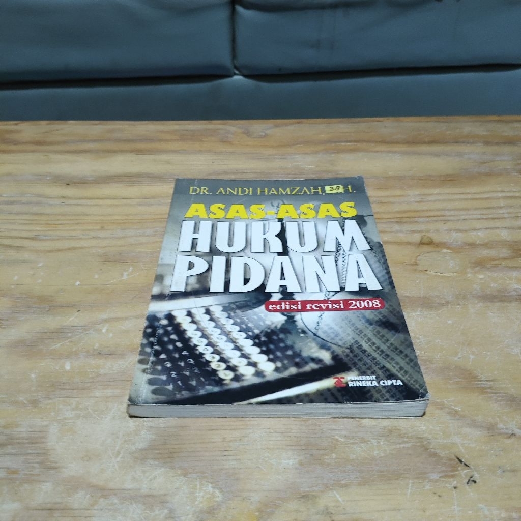Jual Buku Asas Asas Hukum Pidana Edisi Revisi 2008 | Shopee Indonesia