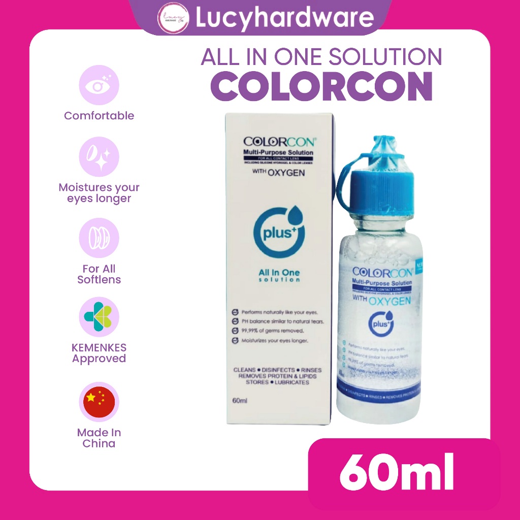 Jual Air softlens Colorcon 60ml multi purpose solution | Shopee Indonesia