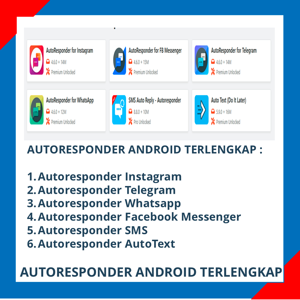 Jual AutoResponder Terlengkap (Instagram Facebook Whatsapp Telegram ...