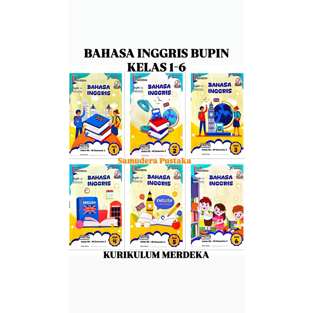Jual BUKU LKS SD BAHASA INGGRIS KELAS 1 2 3 4 5 6 KURIKUM MERDEKA ...