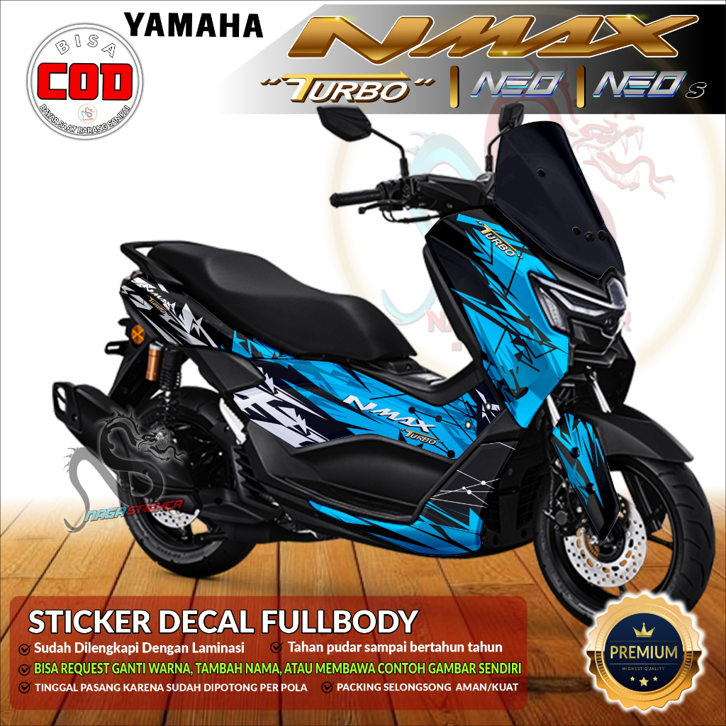 Jual Decal Sticker Full Body Yamaha NMAX Turbo Nmax Neo Variasi Abstrak ...