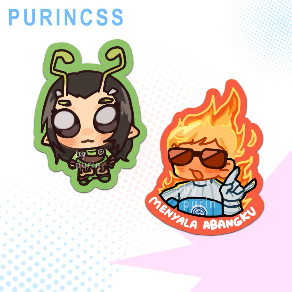 Jual [READY] Marvel glitter die cut stickers Marvel Rivals | Shopee ...