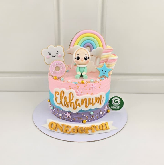 Jual CAKE TEMA FIGURE HIJAB RAINBOW / KUE ULANG TAHUN | Shopee Indonesia