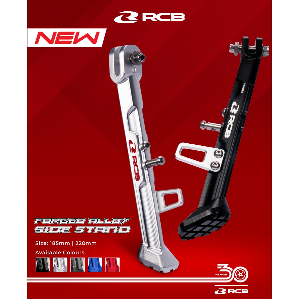 Jual RCB - RCB FORGED ALLOY SIDE STAND ( 185mm / 220mm ) | Shopee Indonesia