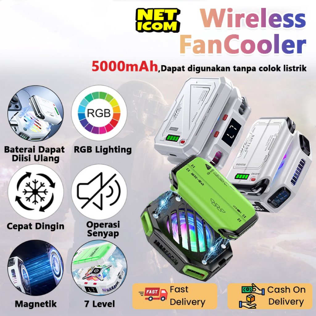 Jual NETICOM Wireless Fancooler X111 FunCooler Heatsink Magnetic ...