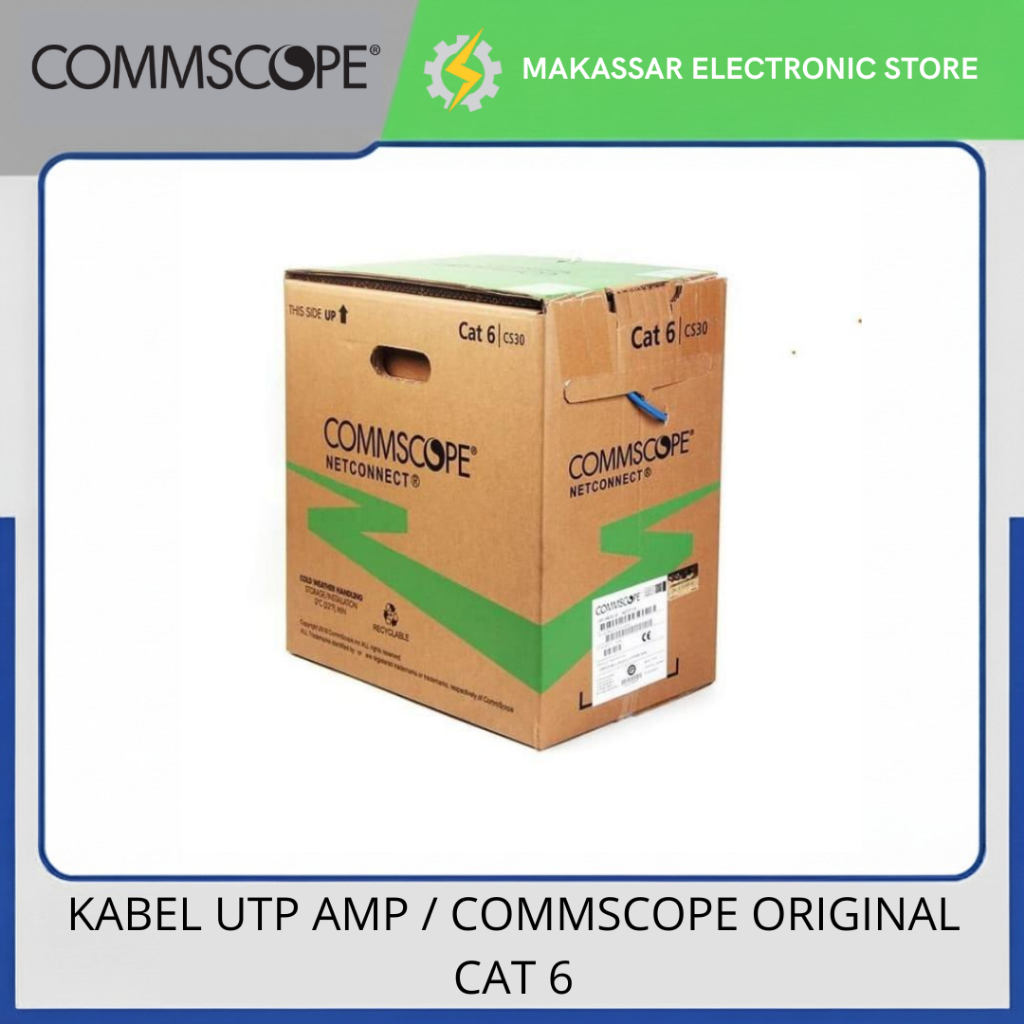 Jual KABEL UTP AMP / COMMSCOPE ORIGINAL CAT 6 | Shopee Indonesia