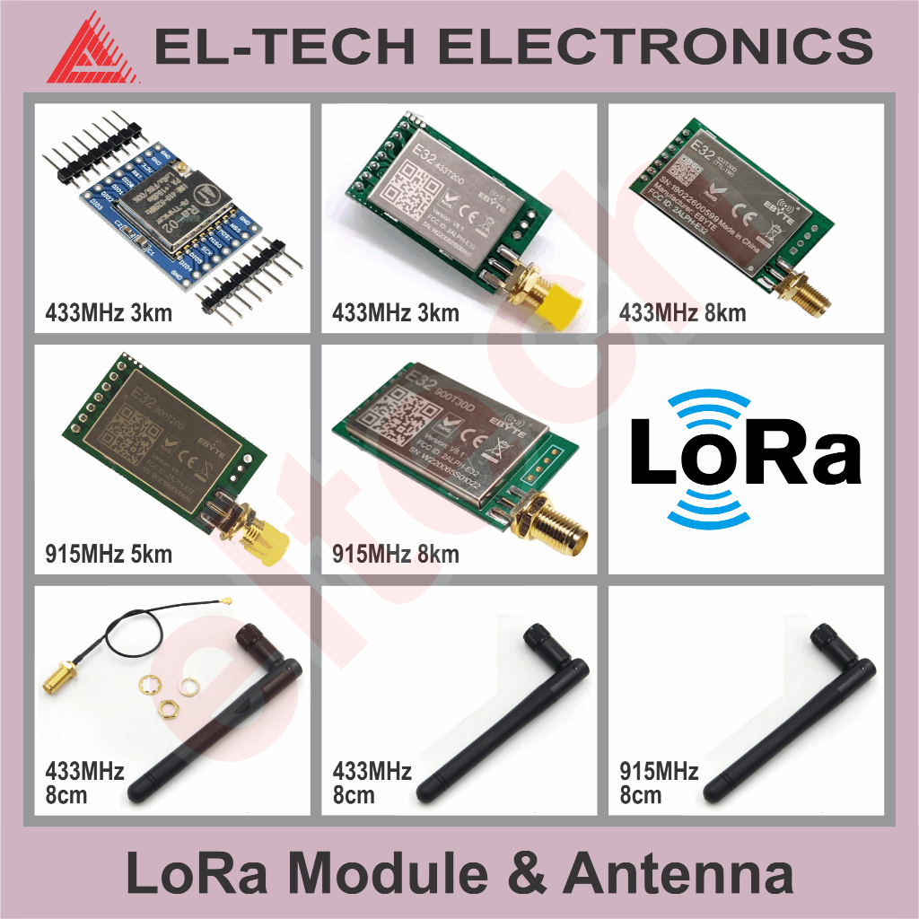 Jual LoRa Long Range Wireless LoRawan Module 433MHz 868MHz 915MHz 433 ...