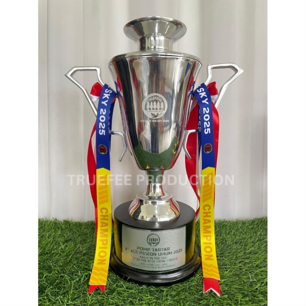 Jual PIALA LOGAM ALUMUNIUM CAWAN 2021 NEW SIZE L CHAMPIONS CUP TROPHY ...