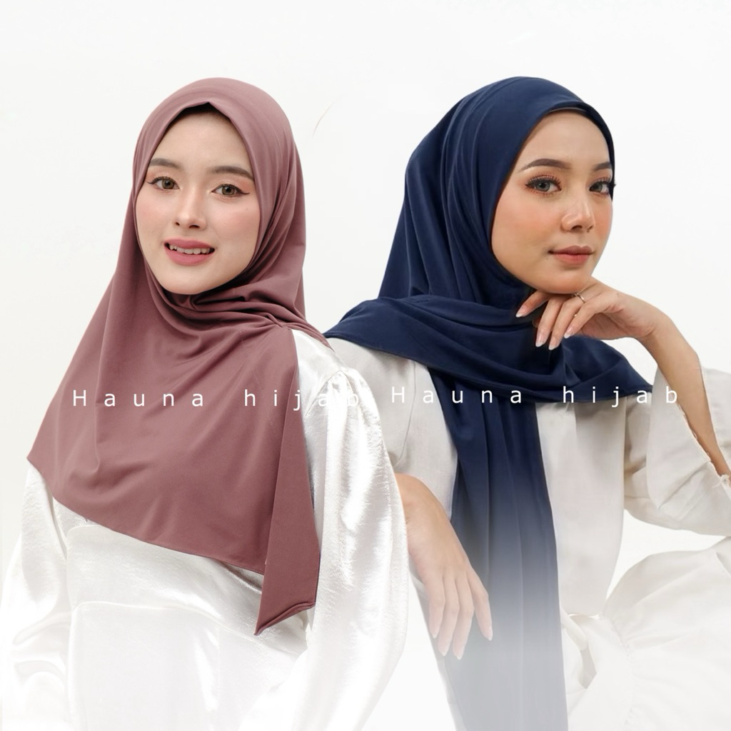 Jual Hauna Square Segitiga Instan Jersey Premium Non Pet | Shopee Indonesia