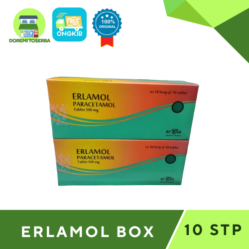 Jual ERLAMOL BOX ISI 100 TABLET | Shopee Indonesia