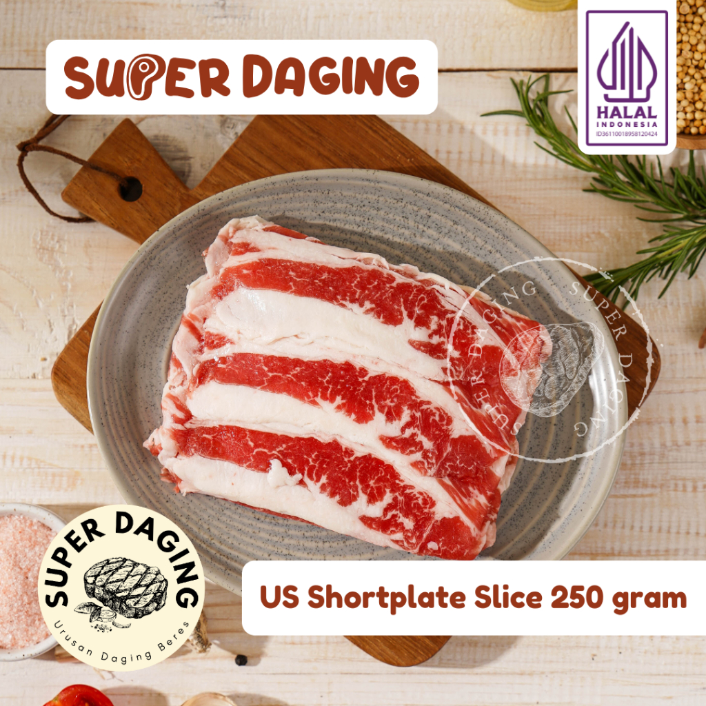 Jual US Shortplate Beef Daging Sapi Slice 250g - Super Daging Malang ...