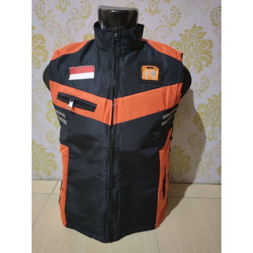 Jual HOT PROMO!! Rompi Driver Murah Shopeefood Bahan Taslan Tebal Anti ...