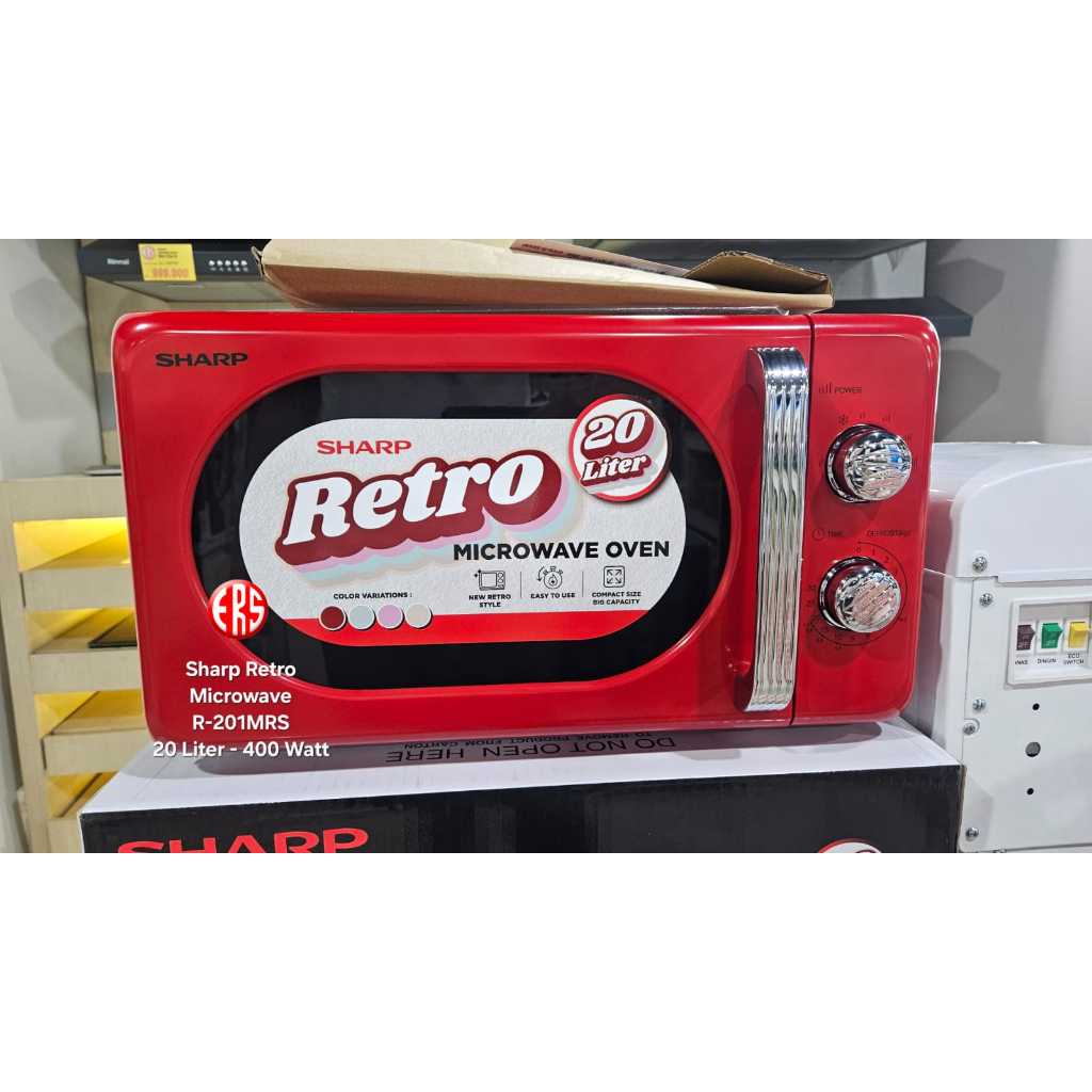 Jual SHARP Microwave Low Watt Retro R-201MRS / R 201MRS | Shopee Indonesia