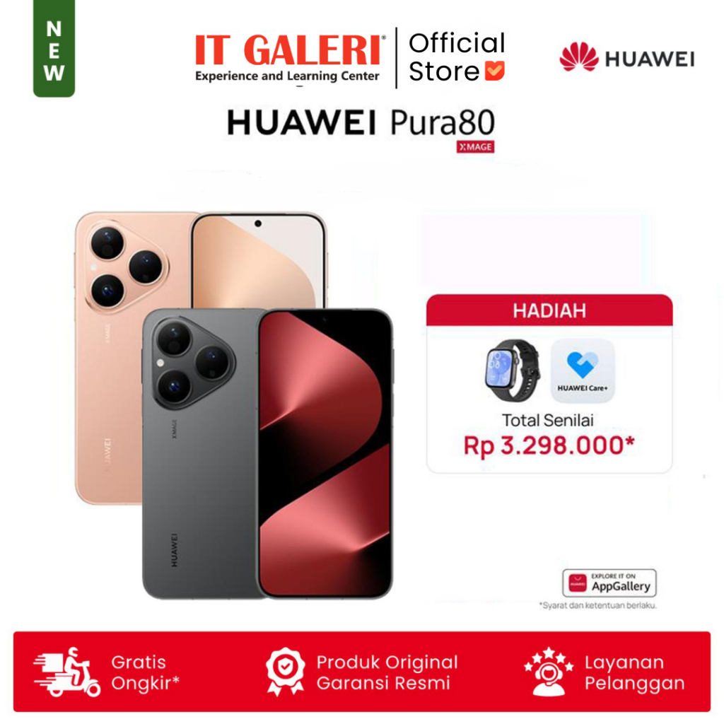 Jual [FREE WATCH FIT 3] HUAWEI Pura 80 Series - Basic/Pro/Ultra ...