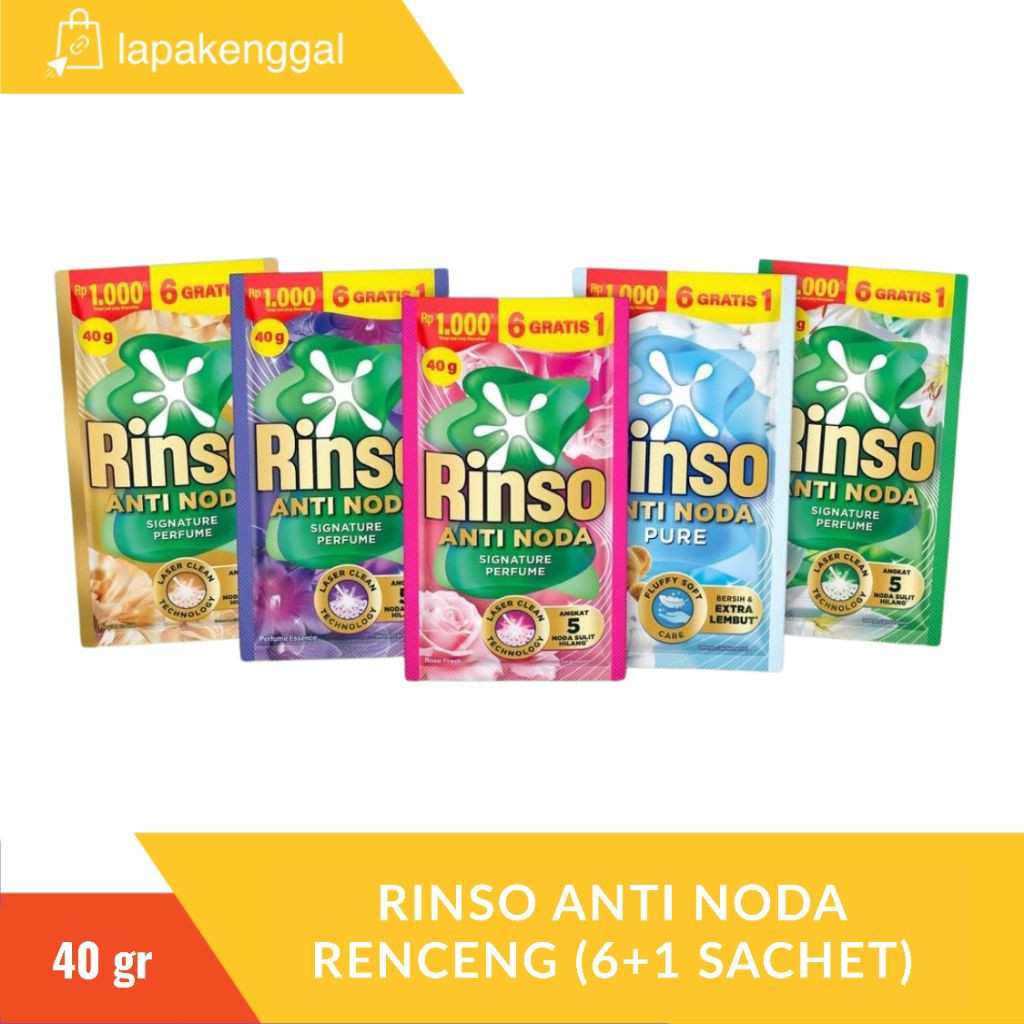Jual Rinso Deterjen Cair Anti Noda 4 Renceng (28 Sachet) | Shopee Indonesia