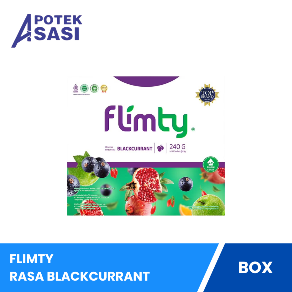 Jual Flimty Fiber Rasa Blackcurrant Box Isi 16 Sachet - Untuk Membantu ...