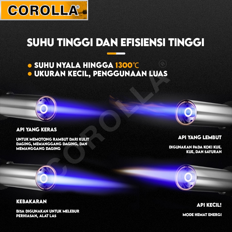 Jual COROLLA Flame Gun Gas Torch Blow Torch Kepala Las Pemantik ...