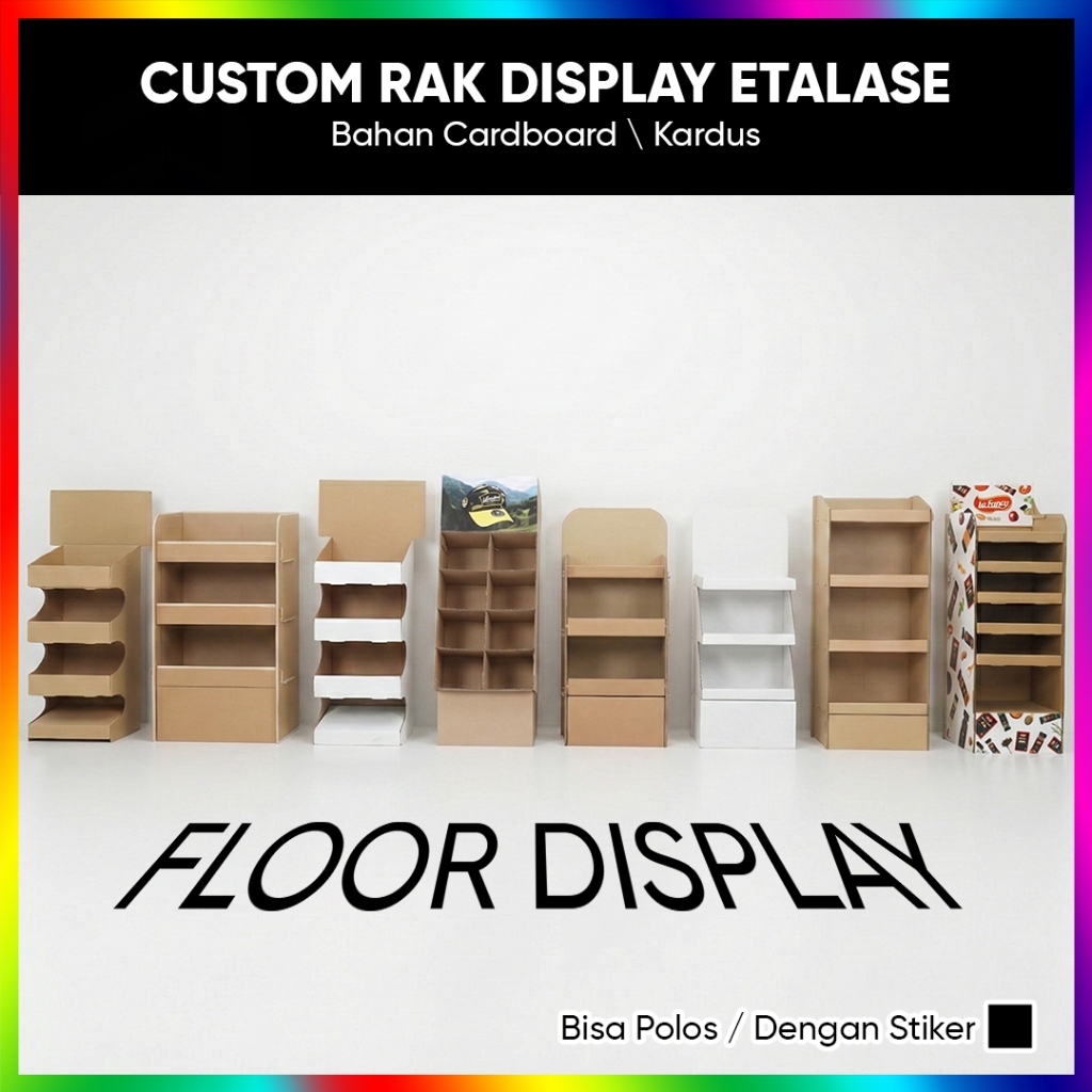 Jual Rak Display Produk Serbaguna Cardboard Kardus Ekonomis MURAH ...