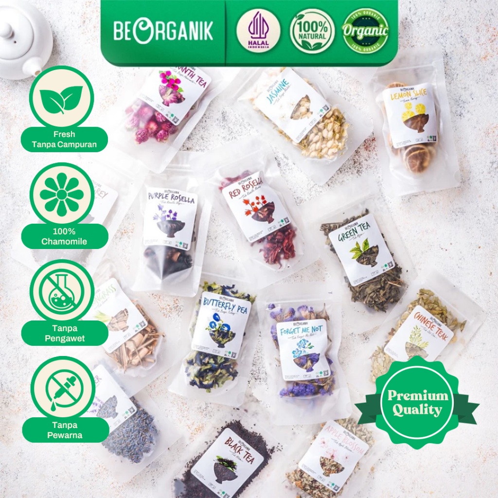 Jual TEH PREMIUM ALL VARIANT BEORGANIK - ASLI ORGANIK TANPA PENGAWET ...