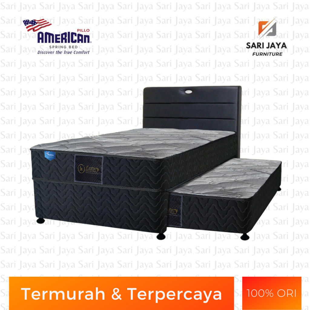 Jual Spring Bed / Matras / Kasur American Luxury 2 in 1 | Shopee Indonesia