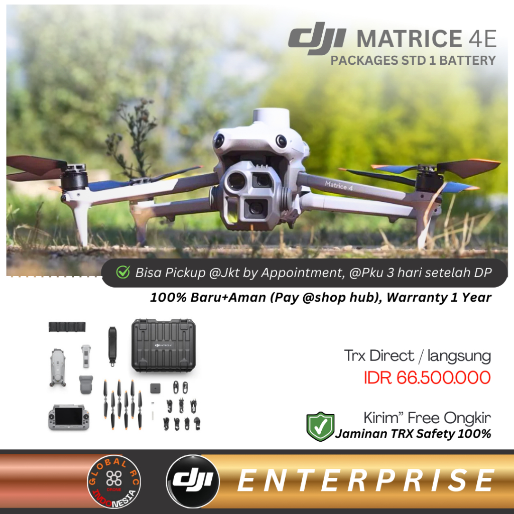 Jual DJI Matrice 4 Enterprise 1 Year Warranty Drone Mapping (Pemetaan ...