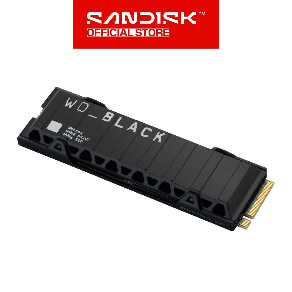 WD Black SSD SN850X 1TB / 2TB / 4TB With Heatsink M.2 PCIe Gen4 NVMe 2280 (4)