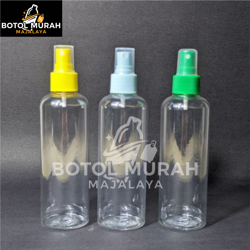 Jual BOTOL PARFUME SPRAY WARNA | BR 250 ML CLEAR + SPRAY WARNA SOLID ...