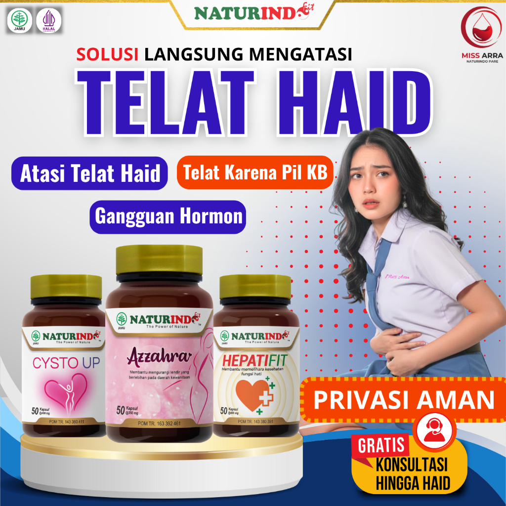 Jual Obat Pelancar Telat Haid 1 2 3 4 Bulan Terlambat Datang Bulan ...