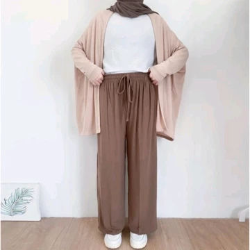 Celana Kulot Haigwaist Celana Wanita Jumbo Super Jumbo Muat BB 45 120 Kg