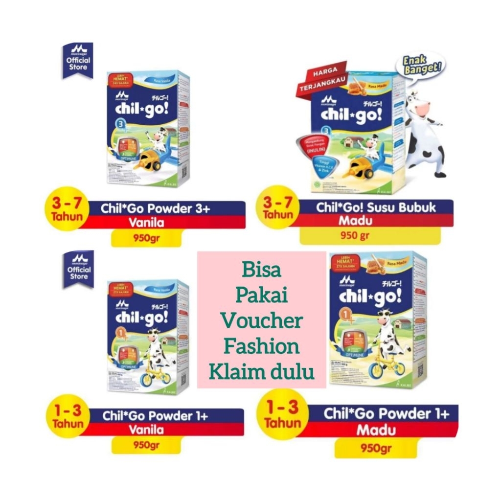 Jual Morinaga Chilgo chil go powder 1+ 3+ madu vanila 950g gram ...