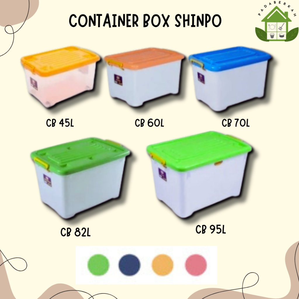 Jual Container Box Shinpo CB Plastik Shinpo CB 45-60-70-82-95-130-150 ...