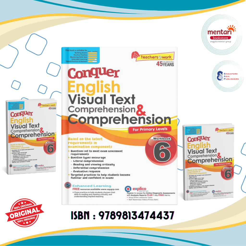 Jual Conquer English Visual Text Comprehension & Comprehension Workbook ...